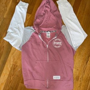 VS PINK ZIP UP